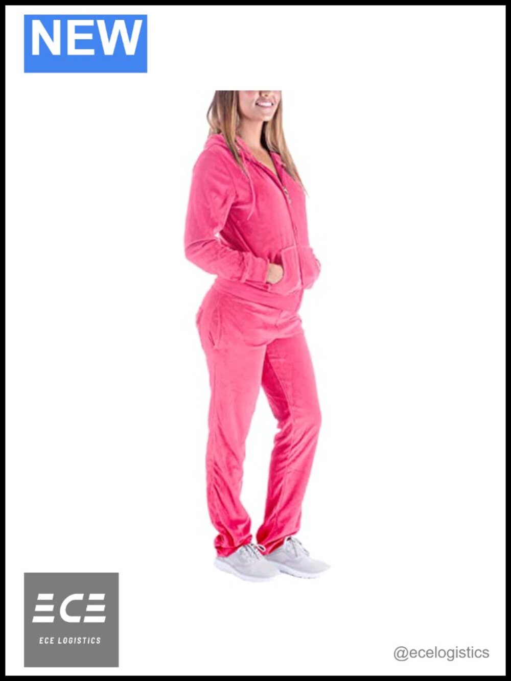 Velour Tracksuit Set Full Zip Hoodie & Jogger Pants Sweatsuit